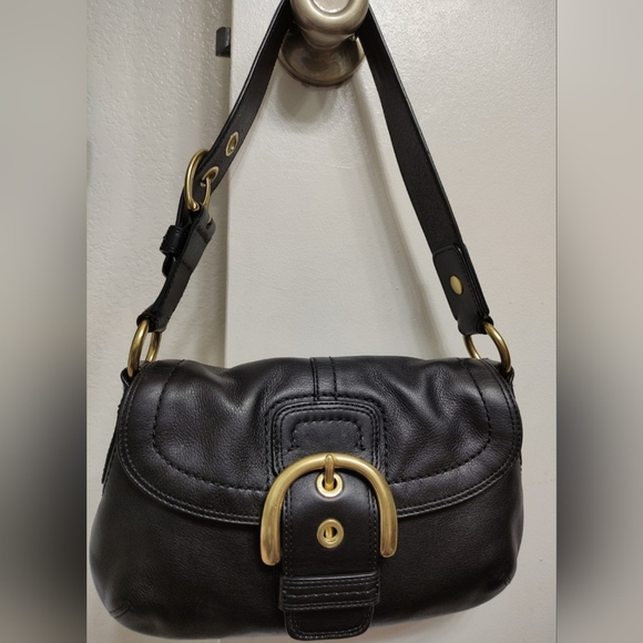 Coach Handbags - Coach F11840 Soho Leather Shoulder Bag Black Y2K